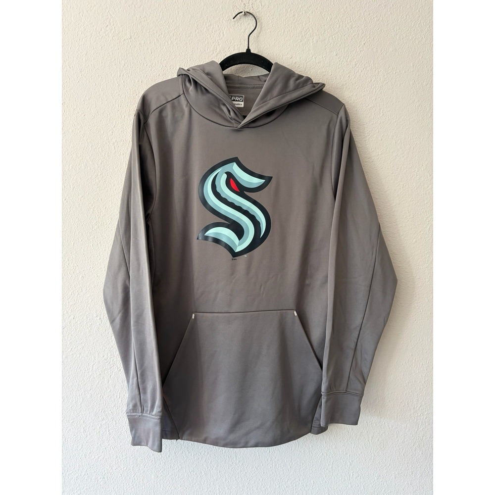 Fanatics Seattle Kraken Authentic Pro Hoodie Gray Men's Size: Small NWOT